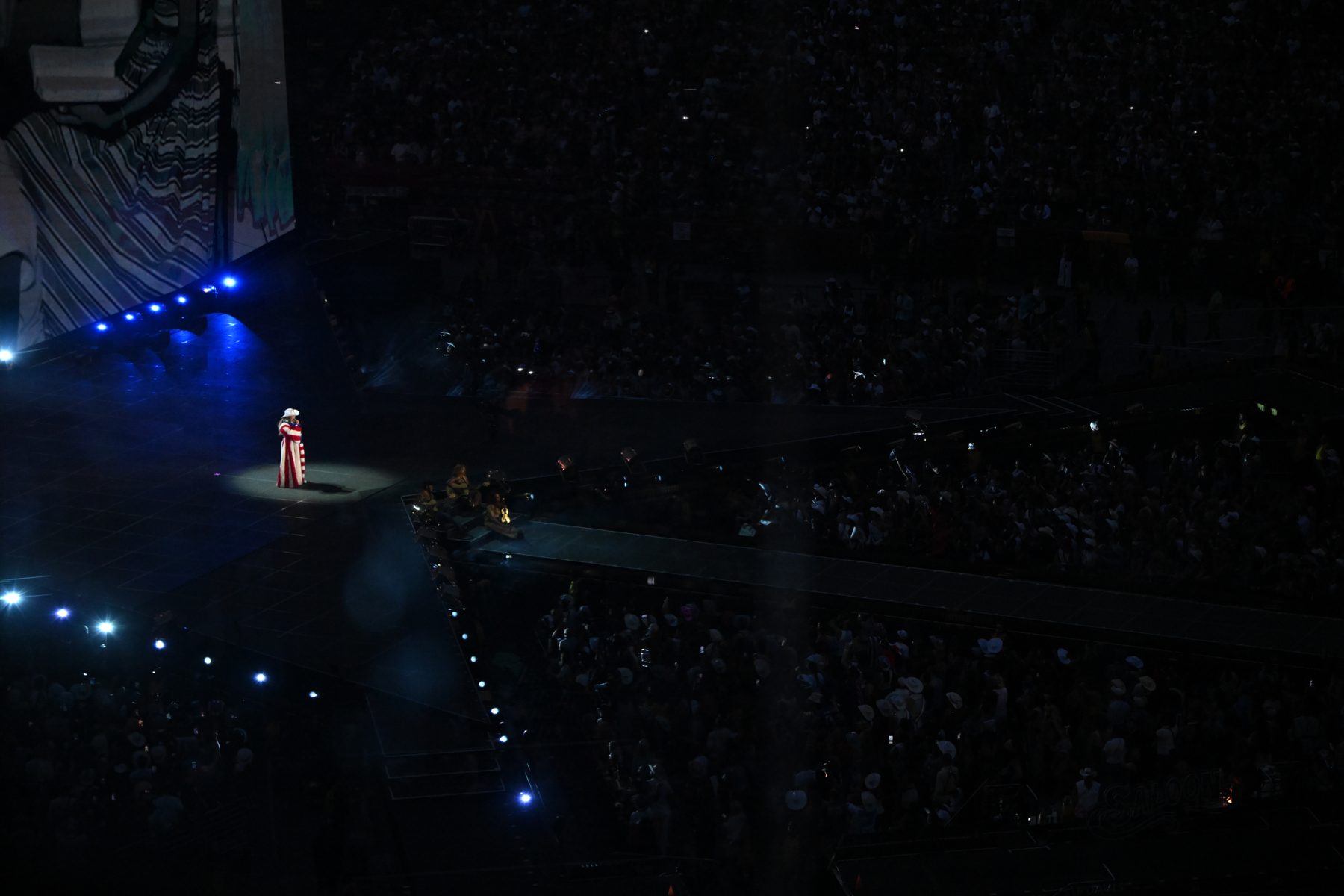 Beyonce performing during the Cowboy Carter Tour in 2025